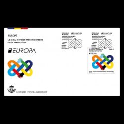 PEACE - The Highest Value of Humanity, EUROPA 2023, stamps of Andorra (Spain)