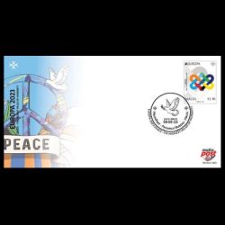 PEACE - The Highest Value of Humanity, EUROPA 2023, postmark of Malta