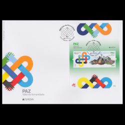 PEACE - The Highest Value of Humanity, EUROPA 2023, postmark of Madeira
