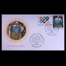 PEACE - The Highest Value of Humanity, EUROPA 2023, postmark of Vatican