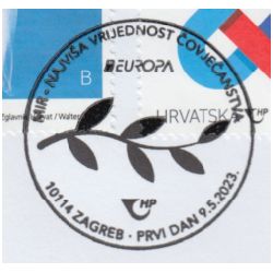 PEACE - The Highest Value of Humanity, EUROPA 2023, stamps of Croatia