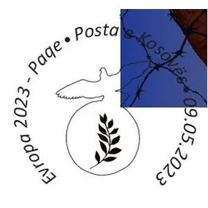 PEACE - The Highest Value of Humanity, EUROPA 2023, postmark of Kosovo