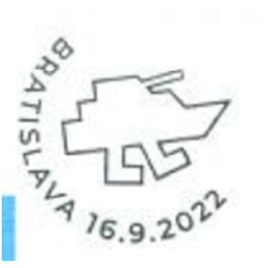 Support for Ukraibe on postmark of Slovakia 2022