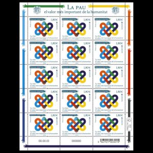 PEACE - The Highest Value of Humanity, EUROPA 2023, stamps of Andorra (France)