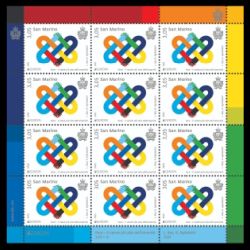 PEACE - The Highest Value of Humanity, EUROPA 2023, stamp of San Marino