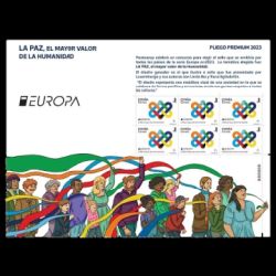 PEACE - The Highest Value of Humanity, EUROPA 2023, stamps of Spain
