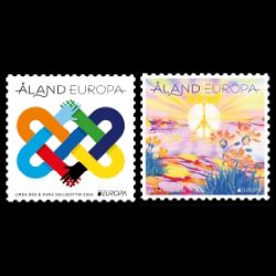 PEACE - The Highest Value of Humanity, EUROPA 2023, stamps of Aland