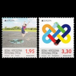 PEACE - The Highest Value of Humanity, EUROPA 2023, stamp of Bosnia and Herzegovina, Serbian Authority