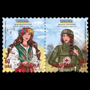 Ukrainian womens on stamps of Albania 2024