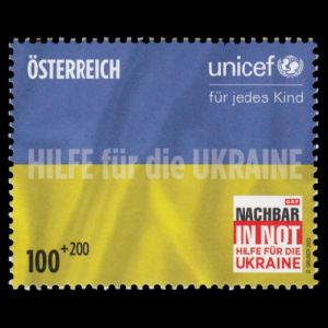 Together for Peace: Ukraine stamp of Austria 2022