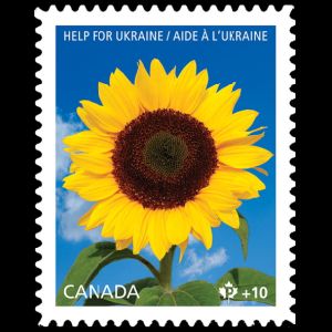 Help for Ukraine stamp of Canada 2022