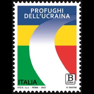 Support for Ukraine on stamps of Italy 2022