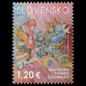 Work of the Sovereign Military Order of Malta in Slovakia stamp of Slovakia 2023