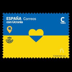 Support for Ukraine on stamps of Spain 2022