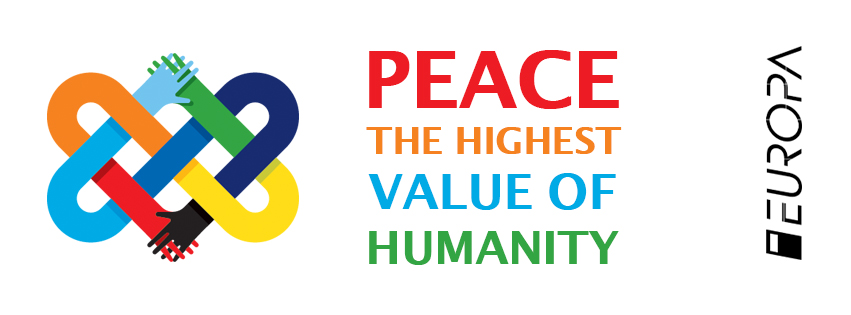 Common design of PEACE - The Highest Value of Humanity, EUROPA stamp